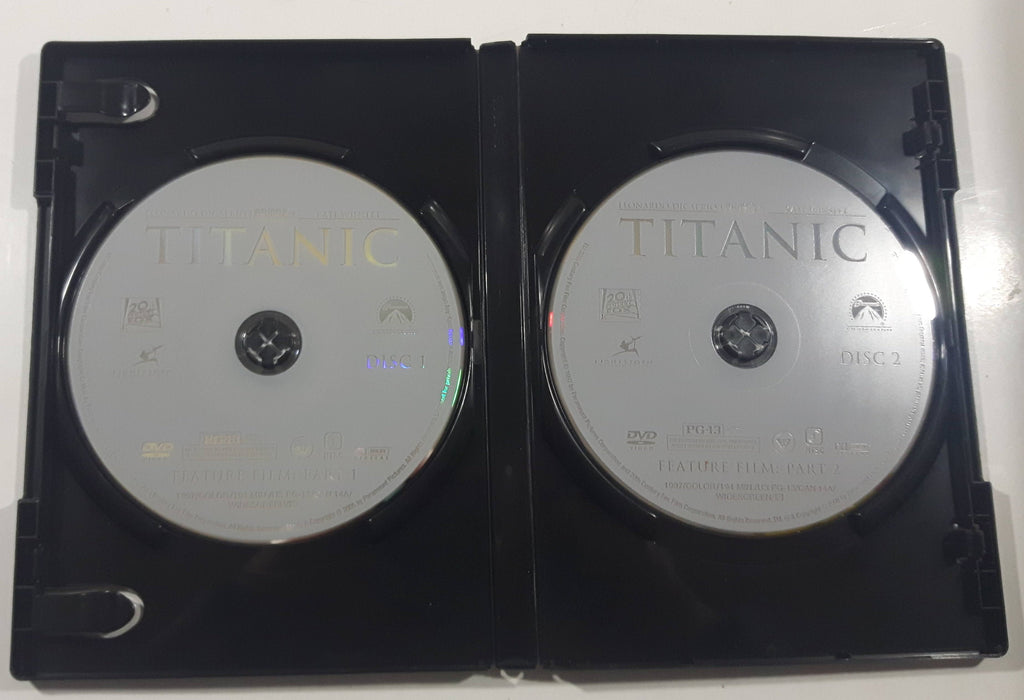 1997 Titanic 10th Anniversary Edition Two Disc Set DVD Movie Film Disc ...