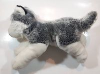2008 Animal Alley Husky Dog 13" Long Stuffed Animal Plush Toy