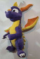 2001 Universal Interactive Studios Play By Play Purple Spyro The Dragon Large 20" Tall Stuffed Plush Toy PS1 Play Station 1 Video Game Character