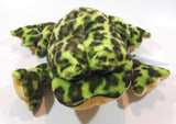 Ganz Webkinz Bull Frog Green 8" Long Stuffed Animal Plush Toy with Tags