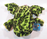 Ganz Webkinz Bull Frog Green 8" Long Stuffed Animal Plush Toy with Tags