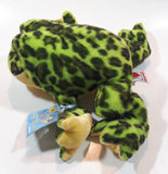 Ganz Webkinz Bull Frog Green 8" Long Stuffed Animal Plush Toy with Tags