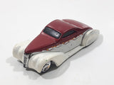 2006 Hot Wheels Open Stock Swoop Coupe White and Red Die Cast Toy Low Rider Hot Rod Car Vehicle