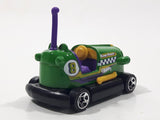 2014 Hot Wheels HW Race Track Aces Bump Around Green Die Cast Toy Amusement Park Fair Ride Bumper Car Vehicle