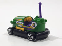2014 Hot Wheels HW Race Track Aces Bump Around Green Die Cast Toy Amusement Park Fair Ride Bumper Car Vehicle