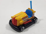 2014 Hot Wheels HW Race Track Aces Bump Around Yellow Die Cast Toy Amusement Park Fair Ride Bumper Car Vehicle