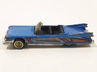 1997 Hot Wheels 1959 Cadillac Eldorado Convertible Blue Die Cast Toy Car Vehicle
