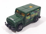2006 Hot Wheels Urban Armored Truck Green Die Cast Toy Car Vehicle with Opening Rear Door