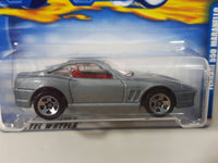 2000 Hot Wheels Ferrari 550 Maranello Metalflake Grey Die Cast Toy Car Vehicle New in Package