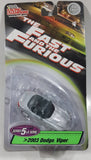2003 ERTL The Fast and The Furious Series 5 2003 Dodge Viper Convertible Silver Grey Die Cast Toy Car Vehicle New in Package