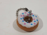 Sprinkle Donut Miniature Small 7/8" Inch Key Chain Charm