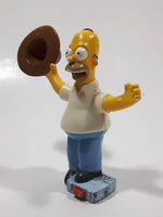2007 Burger King The Simpsons Movie Homer Simpson Holding Cowboy Hat 3 3/4" Tall Talking Toy Figure