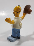 2007 Burger King The Simpsons Movie Homer Simpson Holding Cowboy Hat 3 3/4" Tall Talking Toy Figure