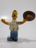 2007 Burger King The Simpsons Movie Homer Simpson Holding Cowboy Hat 3 3/4" Tall Talking Toy Figure