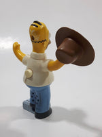 2007 Burger King The Simpsons Movie Homer Simpson Holding Cowboy Hat 3 3/4" Tall Talking Toy Figure