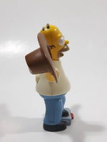 2007 Burger King The Simpsons Movie Homer Simpson Holding Cowboy Hat 3 3/4" Tall Talking Toy Figure