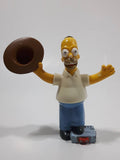 2007 Burger King The Simpsons Movie Homer Simpson Holding Cowboy Hat 3 3/4" Tall Talking Toy Figure