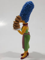 2007 Fox Matt Groening's The Simpsons Marge Simpson Holding Large Stick of Pancakes 4 1/2" Tall Toy Cartoon Character Figure - Missing Flipper