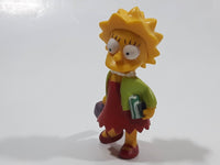 2007 Fox Matt Groening's The Simpsons Lisa Simpson with Lunch Box and Books 2 1/2" Tall Toy Cartoon Character Figure