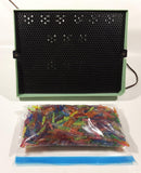 Vintage 1968 Hasbro Model No. 5455 Hassenfeld Bros. Canada Limited LR24153 110V 25W Lite Brite Toy Light Up Picture Toy with Large Bag of Pegs