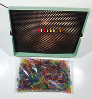 Vintage 1968 Hasbro Model No. 5455 Hassenfeld Bros. Canada Limited LR24153 110V 25W Lite Brite Toy Light Up Picture Toy with Large Bag of Pegs