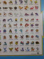 1995, 1996, 1998 Nintendo Creatures Game Freak TV Pokemon Gotta Catch 'Em All 15 1/2" x 19 3/4" Hardboard Wood Plaque Picture
