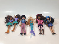 2010, 2011, 2014, 2017 McDonald's Barbie Doll Plastic Toys Lot of 6