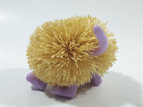 1990s Koosh Ball Critters Pets Purple Rubber Dog 3" Long Toy Figure