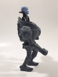 2010 McDonald's Megamind Bad Blue Brilliant 5 1/2" Tall Plastic Toy Figure