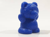 Math Counting Teddy Bear Replacement Blue Miniature 1 1/2" Tall Plastic Toy Figure