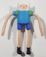 2014 McDonald's Adventure Time Finn Character 4 3/4" Tall Toy Bendable Poseable Figure