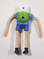 2014 McDonald's Adventure Time Finn Character 4 3/4" Tall Toy Bendable Poseable Figure