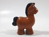 Kidoozie Funtime Tractor Brown Horse Plastic 3" Tall Toy Figure