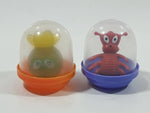 A & A Small Miniature Plastic Domed Figures Set of 2