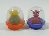 A & A Small Miniature Plastic Domed Figures Set of 2