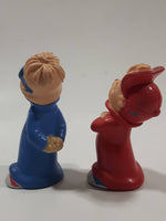 1990 KFC Bagdasarian Alvin and The Chipmunks Alvin 3 1/4" and Simon 3 1/2" Tall Plastic Toy Figures