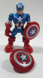 2012 Hasbro Marvel Captain America Character 5" Tall Plastic Toy Figure with Shield