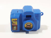Disney Pixar Cars Miniature Blue Camera Shaped Picture Viewer 1 5/8" Wide Plastic Toy