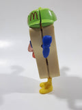 1993 McDonald's Food Fundamentals Slugger Steak Shaped Character 3 3/4" Tall Toy Figure