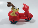 Vintage 1989 Garfield and Odie on a Motorbike Mixed McDonalds Happy Meal Toy