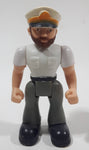 2008 Aircraft Captain Pilot Character 3" Tall Plastic Toy Figure