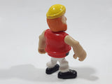Boley Pirates Adventure Island Pirate with Red Vest Blue Shirt Yellow Cap 2 1/2" Tall Plastic Toy Figure