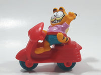 1989 McDonald's Garfield and Odie on a Motorbike Toy Vehicle and Figure