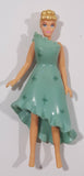 2002 Disney Princess Cinderella Doll with Rubber Dress 3 1/2" Tall Plastic Toy Figure