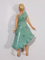 2002 Disney Princess Cinderella Doll with Rubber Dress 3 1/2" Tall Plastic Toy Figure
