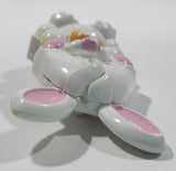 Vintage 1973 Avon Easter Bunny Shaped Solid Glace Scented Perfume Fragrance Compact White Plastic 1 3/8" x 2 5/8" Brooch Pin
