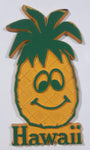 Hawaii Pineapple Shaped 1 1/4" x 2 1/2" Rubber Fridge Magnet