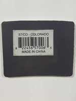 Colorado "Denver Centennial State" 1 1/4" x 2" State Shaped Rubber Fridge Magnet