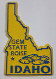 Idaho "Gem State" Boise 1 5/8" x 2 1/2" State Shaped Rubber Fridge Magnet