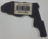 Florida "Sunshine State" Tallahassee 2 1/4" x 2 1/2" State Shaped Rubber Fridge Magnet